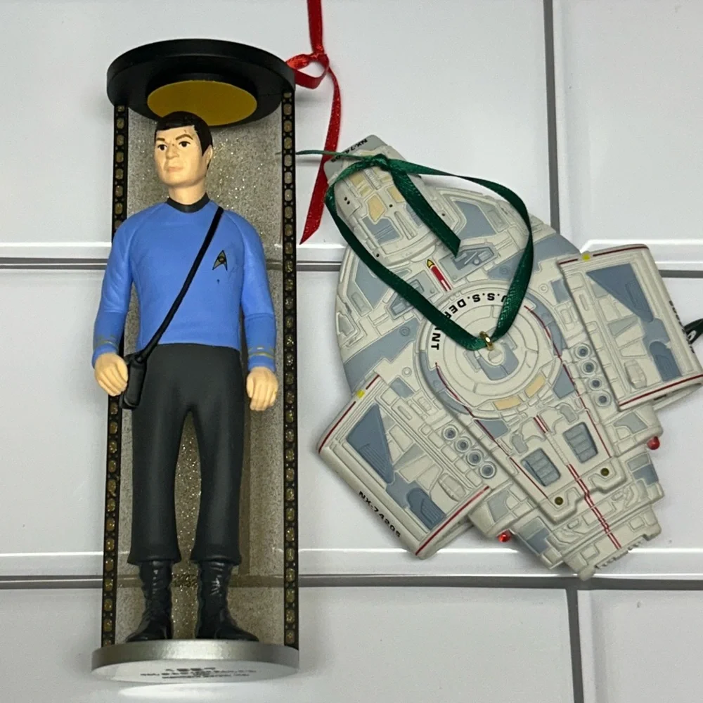 2 Hallmark Star Trek Ornaments
